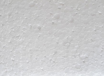 White expanded polystyrene plastic texture background
