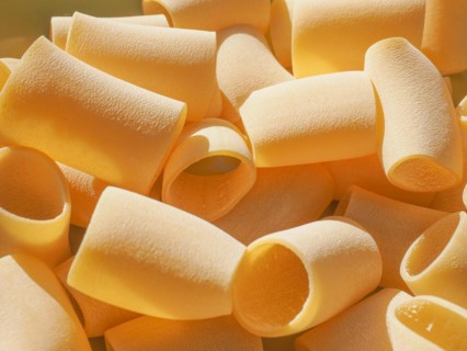 Paccheri pasta background
