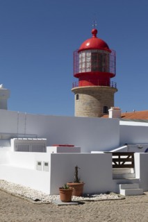 Historic lighthouse at Cape Cabo de Sao Vicente