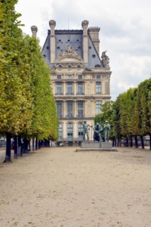 Jardin des Tuileries and the sculpture Les Fils de Cain in Paris
