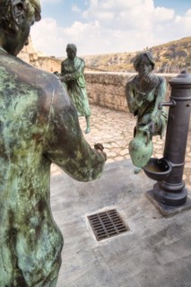 Bronze figures in Matera