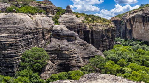 Sandstone cliffs at Pedra Furada