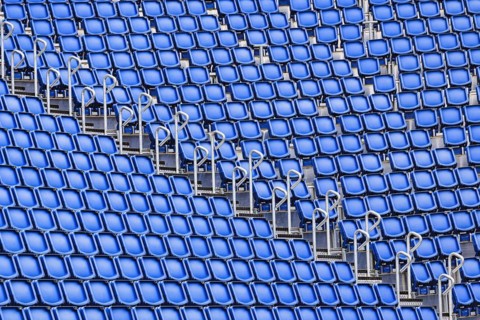 Empty grandstand