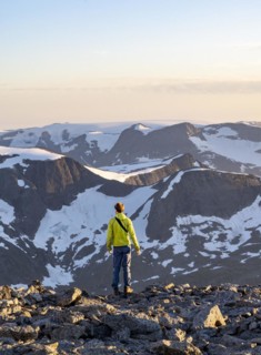 Hikers at the summit of Skala
