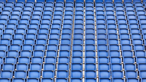 Empty grandstand