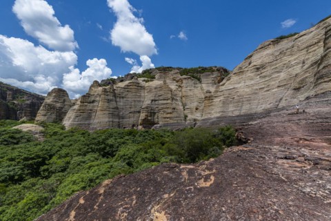 Sandstone cliffs at Pedra Furada