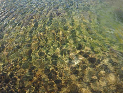 Green blue water surface background