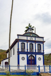 Old historic church in the village of Biribiri in Diamantina that was part of an old fabric factory and today transformed into a tourist spot