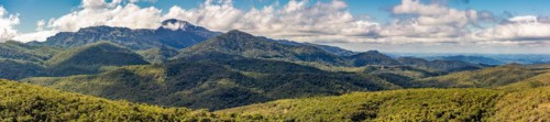 Panoramic photography in Lavras Novas of the hills