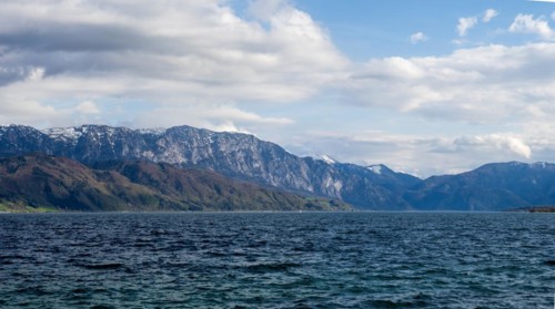 Attersee with Hoellengebirge