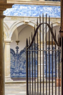 Inner courtyard of a former historic convent from the 17th century in the city of Salvador