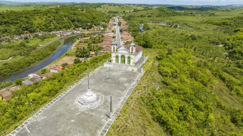 Aerial of Bom Jesus dos Navegantes church