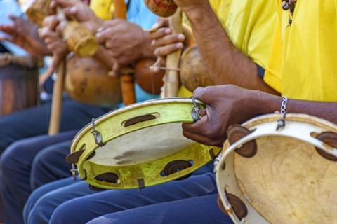 Brazilian musical instrument called berimbau