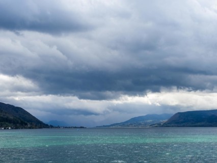 Thunderclouds over Lake Attersee