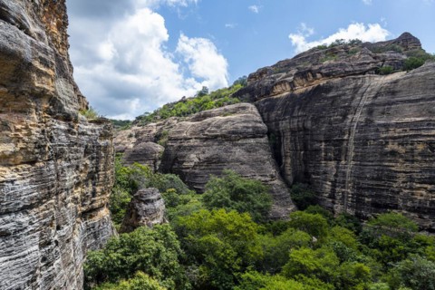 Sandstone cliffs at Pedra Furada