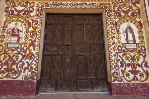 Painted front of the San Miguel de Velasco mission