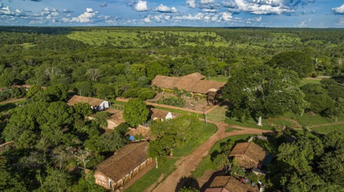 Aerial o the Santa Ana mission