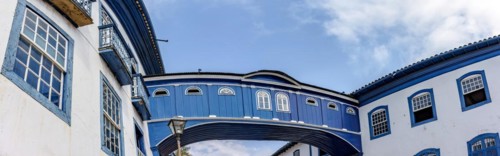 Icon of colonial architecture in Diamantina in the state of Minas Gerais
