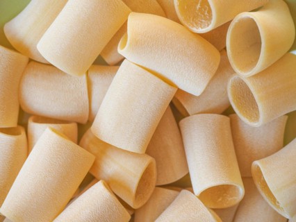 Paccheri pasta background