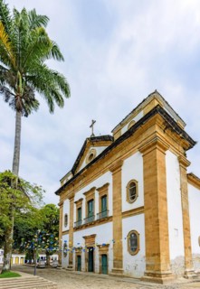 Famous church in the historic center of ancient and city of Paraty on the south coast of the state of Rio de Janeiro founded in the 17th century