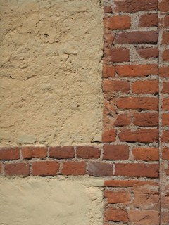 Brick and mortar wall texture