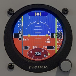 Digital cockpit device for the instrument panel in the pilot's cabin