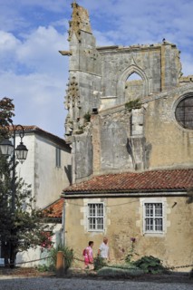 The Gothic church Eglise Saint-Martin de Saint-Martin-de-Re on the island Ile de Re