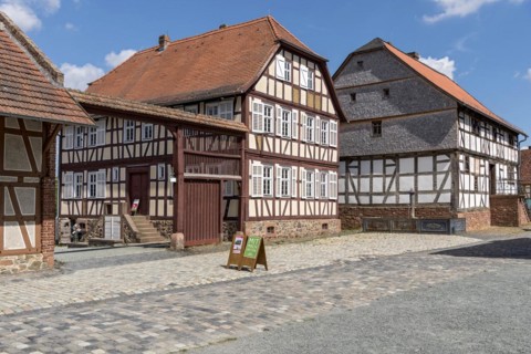 House from Langen-Bergheim and mill building from Roershain
