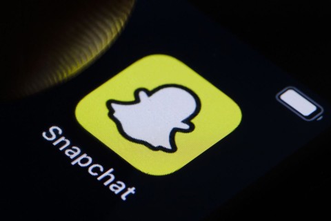Symbolic photo: The Snapchat logo can be seen on a smartphone. Berlin