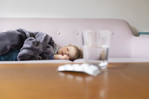 Mother and sick child