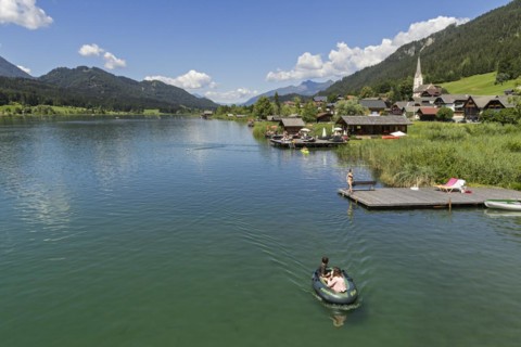 Glacial lake Weissensee