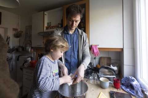 Topic: Toddler helps with cooking