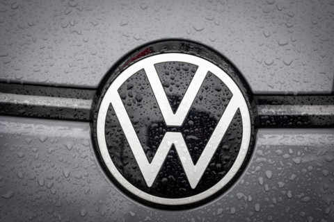 The logo of the car manufacturer Volkswagen