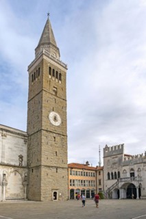 Bell tower of the Assumption Cathedral at Koper