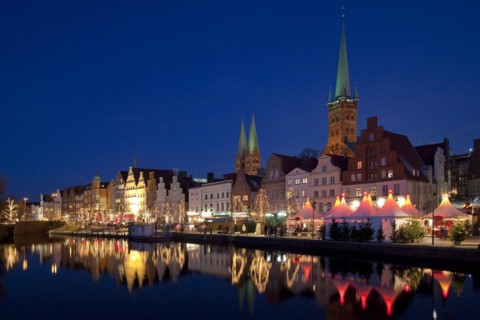Christmas market in the Hanseatic City of Luebeck
