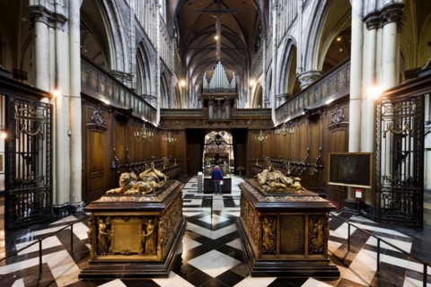 Tombs of Mary of Burgundy and Charles the Bold in the Church of Our Lady