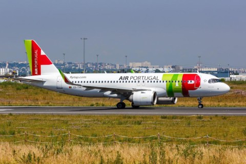An Airbus A320neo aircraft of TAP Air Portugal with registration CS-TVK at Paris Orly Airport