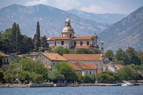 Church of the Nativity of the Blessed Virgin Mary in the village Pr? anj along the Bay of Kotor