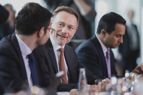 (L-R) Marco Buschmann (FDP), Federal Minister of Justice, and Christian Lindner (FDP), Federal