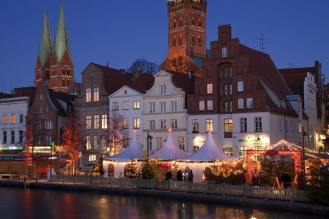 Christmas market in the Hanseatic City of Luebeck