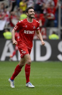 Goal celebration for Jonas Hector 1. FC Koeln