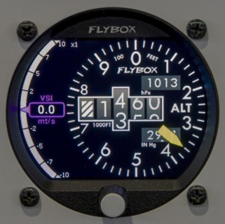 Digital cockpit device for the instrument panel in the pilot's cabin