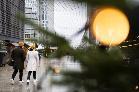 Christmas market on Breitscheidplatz in Berlin