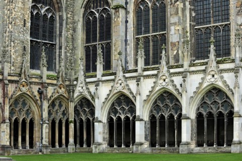 The Great Cloister of the Canterbury Cathedral in Canterbury
