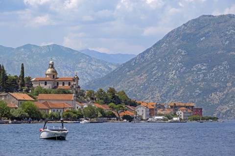 Church of the Nativity of the Blessed Virgin Mary in the village Pr? anj along the Bay of Kotor