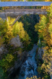 Old wooden bridge
