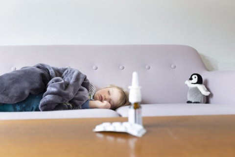 Mother and sick child