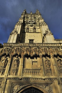 Canterbury Cathedral in stormy weather