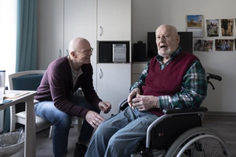 Subject: Visit of an old man in a nursing home