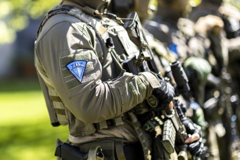 Members of the special unit Zentrale Unterstuetzungsgruppe Zoll